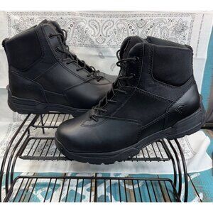 First Tactical MEN'S Boot 6" Side Zip Duty Boot Black SIZE 8.5 Worn 1X